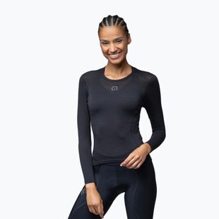 Дамска фланелка за колоездене  Alé Merino LS nero/black