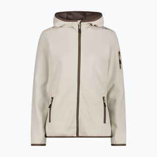 Дамски суитшърт за трекинг CMP 34H6376 Fix Hood cream/off white