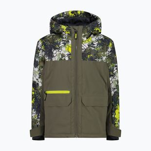 Детско скиорско яке CMP 36W0714P Fix Hood olive/acido
