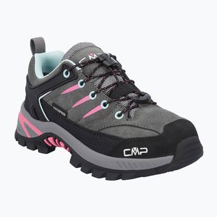 Детски обувки за трекинг CMP Rigel 2.0 Low Waterproof grey/acquarius/pink fluo
