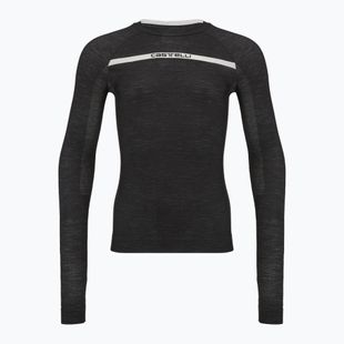Мъжка велосипедна блуза с дълъг ръкав Castelli Merino Seamless Baselayer black