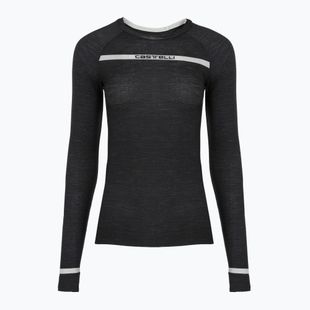 Дамска блуза с дълъг ръкав за колоездене Castelli Merino Seamless Baselayer W black