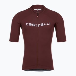 Мъжко колоездачно трико Castelli Prologo Lite deep bordeaux/ silver gray