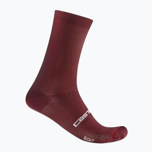 Мъжки чорапи Castelli Espresso 18 rich red