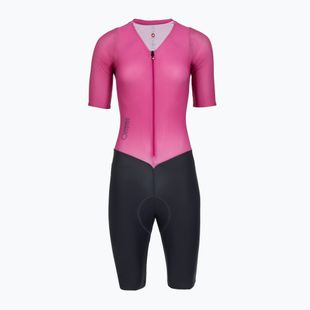 Дамски велосипеден гащеризон Castelli Movement Suit W violet pink/twilight blue