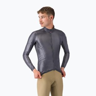 Мъжко яке за колоездене Castelli Aria Shell 2 silver gray/dark gray