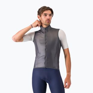 Мъжка велосипедна жилетка Castelli Aria Shell 2 dark gray