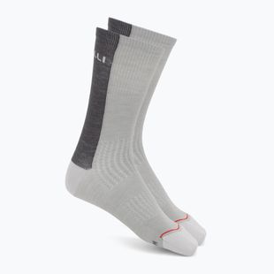 Мъжки чорапи Castelli Castelli Logo 18 Merino Sock silver gray/dark gray