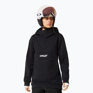 Дамски софтшел суитшърт  Oakley TNP Nose Grab Softshell Hoodie blackout/white