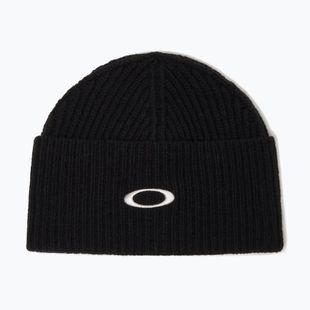 Зимна шапка Oakley ellipse ribbed beanie blackout