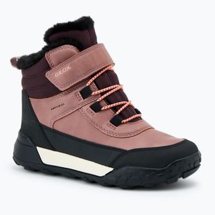 Младежки ботуши за сняг Geox Trekkyup ABX dark pink