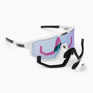 Слънчеви очила Bliz Fusion Nano Optics Nordic Light matt white/ coral/ orange in blue multi
