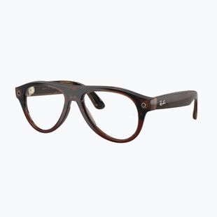 Очила с камера Ray-Ban Meta Aviator transp. umber/trs jade