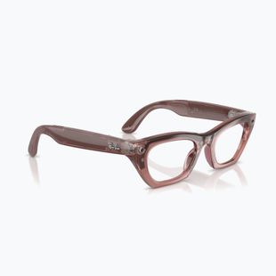 Очила с камера Ray-Ban Meta Zena milky pink blush/trs grey