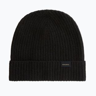 Мъжка зимна шапка Woolrich Knitted Ribbed Beanie black
