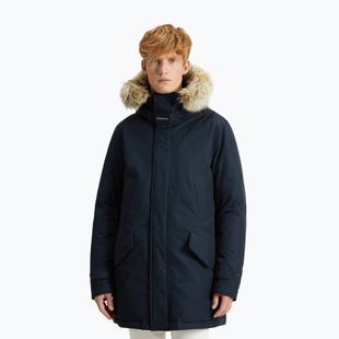 Мъжко яке Woolrich Polar High Collar Fur melton blue
