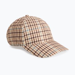 Дамска шапка с козирка Woolrich Check Baseball Cap beige check
