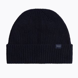 Мъжка зимна шапка Woolrich Knitted Ribbed Beanie melton blue