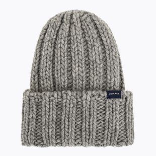 Дамска зимна шапка Woolrich Chunky Beanie light grey melange