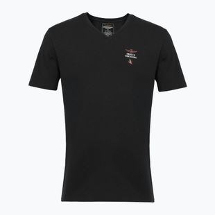 Мъжка тениска Aeronautica Militare AM1UTI006 V-Neck black