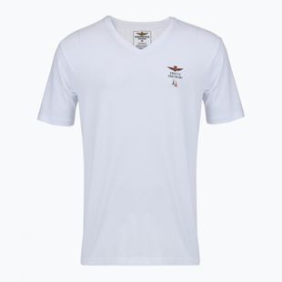 Мъжка тениска Aeronautica Militare AM1UTI006 V-Neck white