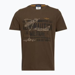 Mъжка тениска Aeronautica Militare TS2535UJ00641 chestnut brown
