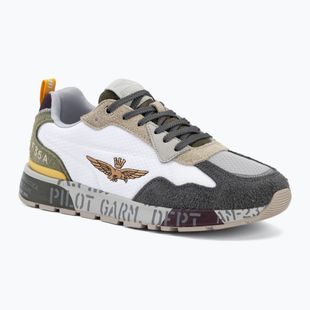 Mъжки обувки Aeronautica Militare SC0276UCT03546 off white/verde/marrone/grigio