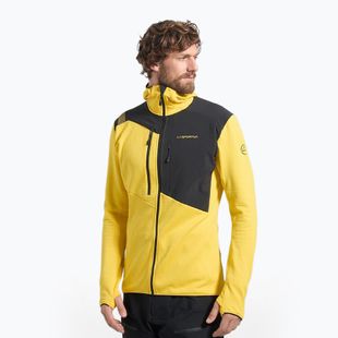 Мъжка термоактивна блуза La Sportiva Lucendro Thermal Hoody жълто/черно