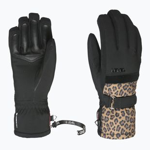 Дамски скиорски ръкавици Level Venus camo