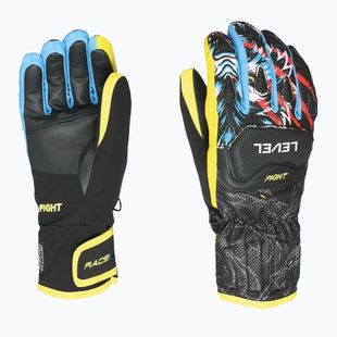 Скиорски ръкавици Level Race Replica black/yellow