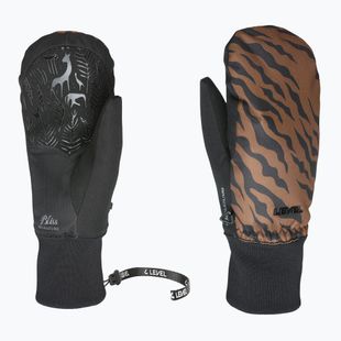 Дамски скиорски ръкавици Level Coral Mitt black/camo