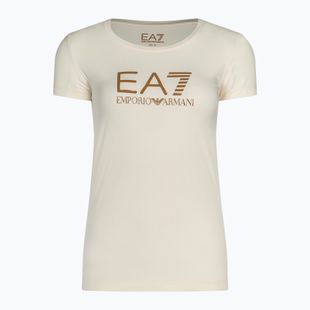 Дамска тениска EA7 Emporio Armani Train Shiny pristine/logo brown 