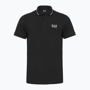 Мъжки EA7 Emporio Armani Core Identity Piqué Polo Shirt black