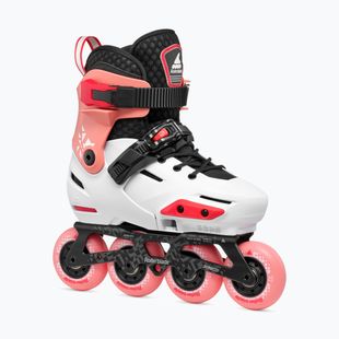 Детски ролкови кънки Rollerblade Apex Jr платина/корал