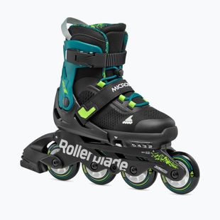 Детски ролкови кънки Rollerblade Microblade XT Jr черно/петролено зелено