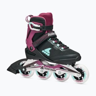 Дамски ролери Rollerblade Macroblade 84 W black/burgundy/ocean green