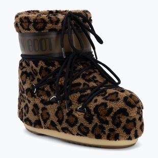Дамски ботуши за сняг Moon Boot Icon Low Fleece Leopard cognac/cocoa