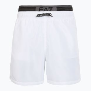 Мъжки EA7 Emporio Armani Logo Tape Boxer Swim Shorts white