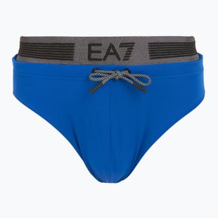 Мъжки бански EA7 Emporio Armani Logo Tape Swim Brief тюркоазено море