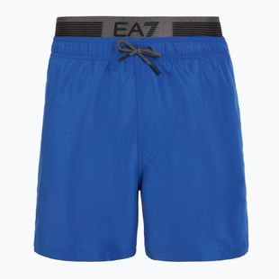 Мъжки бански EA7 Emporio Armani Logo Tape Boxer тюркоазено море