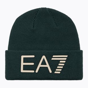 Зимна шапка EA7 Emporio Armani Mountain Logo Series Big Beanie silver pine