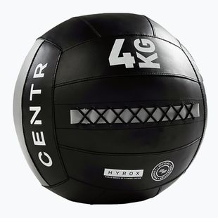 Медицинска топка CENTR Competition Wall Ball Centr x Hyrox 4 kg black