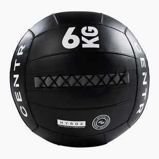 Медицинска топка CENTR Competition Wall Ball Centr x Hyrox 6 kg black