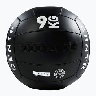 Медицинска топка CENTR Competition Wall Ball Centr x Hyrox 9 kg black