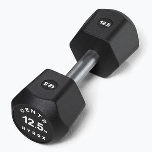 Дъмбел/Гира Centr Urethane Dumbbell Centr x Hyrox 12,5 kg black