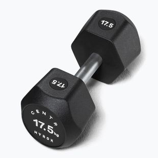 Дъмбел/Гира Centr Urethane Dumbbell Centr x Hyrox 17,5 kg black