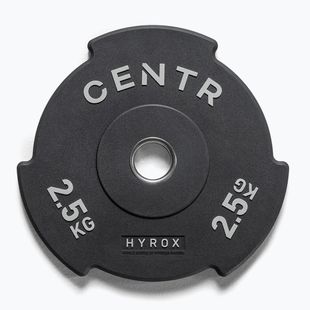 Бъмпър тежести Centr Olimpijski Centr x Hyrox Interlocking Bumper Plate 2 pcs black