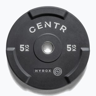 Бъмпър тежести Centr Olimpijski Centr x Hyrox Interlocking Bumper Plate 2 pcs black