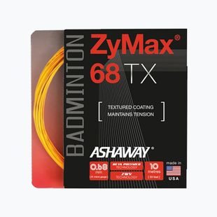 Струна за бадминтон ASHAWAY ZyMax 68 TX - комплект оранжев