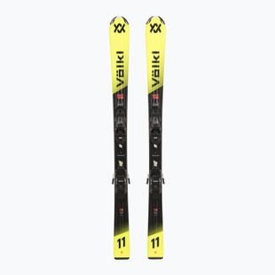 Детски ски за спускане със ски автомати Völkl Racetiger Jr Yellow+7.0 VMotion Jr 130-160 cm